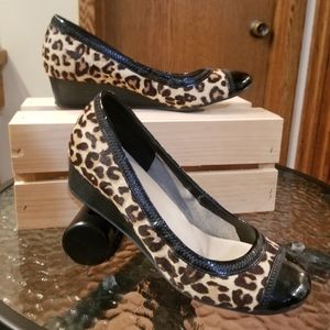 Cole Haan leopard print wedges
